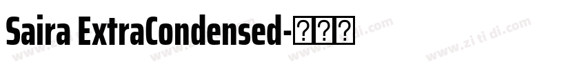 Saira ExtraCondensed字体转换